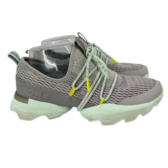 Sorel Kinetic Impact Lace Up Sneakers Dove Gray Sea Salt Women's Size 7.5 - Picture 1 of 11